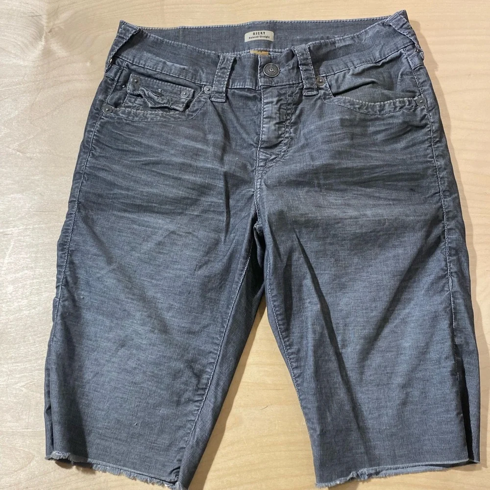 True Religion Ricky Relaxed Straight Corduroy Shorts Size 30 (LQ)